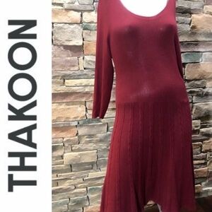 Thakoon Red Sweater‎ Dress Size XL